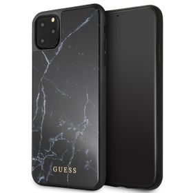 Guess GUHCN65HYMABK iPhone 11 Pro Maxczarny/black Marble Glass