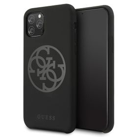 Guess GUHCN58LS4GBK iPhone 11 Problack/czarny hard case Silicone 4G Tone On Tone