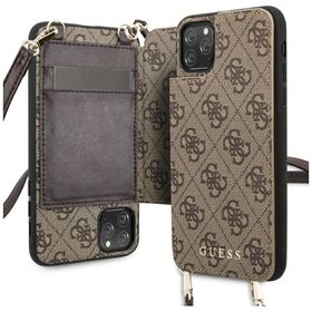 Guess GUHCN65CB4GB iPhone 11 Pro Maxbrązowy/brown hard case 4G Crossbody