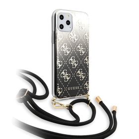 Guess GUHCN65WO4GBK iPhone 11 ProMax czarny/black hard case 4G Gradient