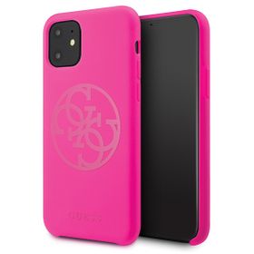 Guess GUHCN61LS4GFU iPhone 11 6,1" / Xrfuksja/fuchsia hard case Silicone 4G Tone On Tone