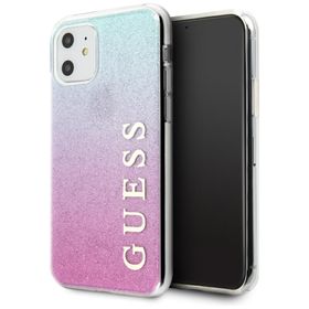 Guess GUHCN61PCUGLPBL iPhone 11 różowo-niebieski/pink blue hard case Glitter Gradient