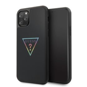 Guess GUHCN58TRMLBK iPhone 11 Proczarny/black hard case Triangle Glitter