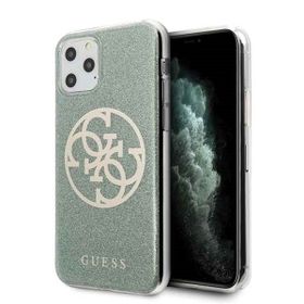 Guess GUHCN58PCUGLKA iPhone 11 Prokhaki hard case 4G Circle Glitter