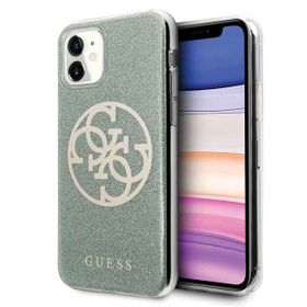 Guess GUHCN61PCUGLKA iPhone 11 6,1" / Xrkhaki hard case 4G Circle Glitter
