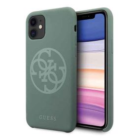 Guess GUHCN61LS4GKA iPhone 11 6,1" / Xrkhaki hard case Silicone 4G Tone On Tone