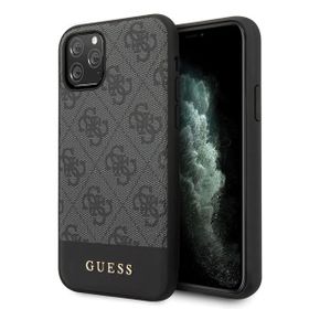 Guess GUHCN65G4GLGR iPhone 11 Pro Maxszary/grey hard case 4G Stripe Collection