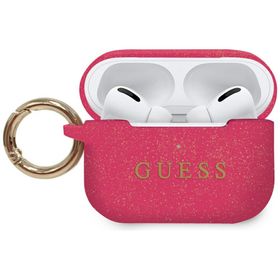 Guess GUACAPSILGLFU AirPods Pro cover fuksja/fuschia Silicone Glitter