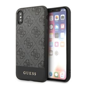 Guess GUHCPXG4GLGR iPhone X/Xsszary/grey hard case 4G Stripe Collection