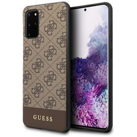 Guess GUHCS67G4GLBR S20+ G985brązowy/brown hard case 4G Stripe Collection