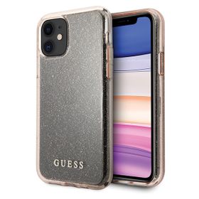 Guess GUHCN61PCGLPI iPhone 11 6,1" / Xrróżowy/pink hard case Glitter