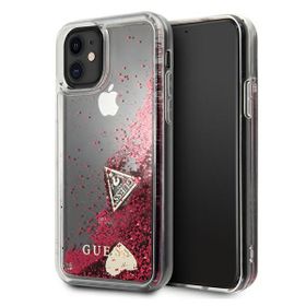 Guess GUOHCN61GLHFLRA iPhone 11 6,1" /Xr malinowy/raspberry hardcase Glitter Charms
