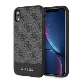 Guess GUHCI61G4GLGR iPhone Xrszary/grey hardcase 4G Stripe Collection