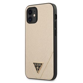 Guess GUHCP12SVSATMLLG iPhone12 mini 5,4" złoty/light gold hardcase Saffiano
