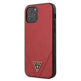 Guess GUHCP12MVSATMLRE iPhone12/12 Pro 6,1" czerwony/red hardcase Saffiano