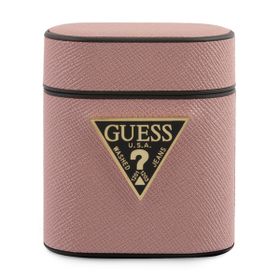 Guess GUACA2VSATMLPI AirPods 1/2 coverróżowy/pink Saffiano
