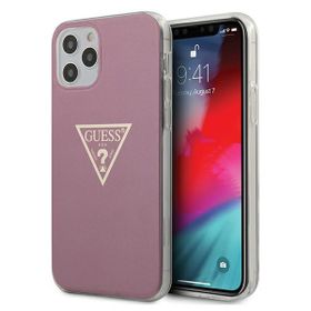 Guess GUHCP12MPCUMPTPI iPhone12/12 Pro 6,1" różowy/pink hardcase Metallic Collection