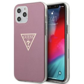 Guess GUHCP12LPCUMPTPI iPhone12 Pro Max 6,7"  różowy/pink hardcase Metallic Collection
