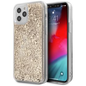 Guess GUHCP12LLG4GSLG iPhone12 Pro Max 6,7" złoty/gold hardcase 4G Liquid Glitter
