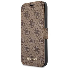 Guess GUFLBKSP12L4GB iPhone12 Pro Max 6,7" brązowy/brown book 4G Charms Collection