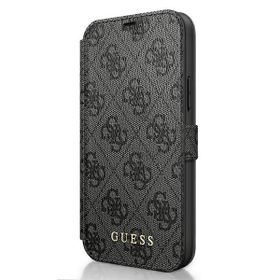 Guess GUFLBKSP12L4GG iPhone12 Pro Max 6,7" szary/grey book 4G Charms Collection