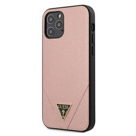 Guess GUHCP12MVSATMLPI iPhone12/12 Pro 6,1" różowy/pink hardcase Saffiano
