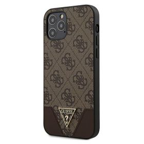 Guess GUHCP12MPU4GHBR iPhone12/12 Pro 6,1" brązowy/brown hardcase 4G Triangle Collection