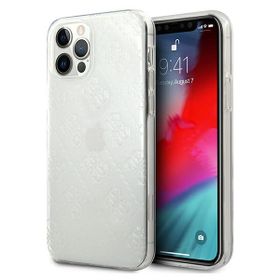 Guess GUHCP12M3D4GTR iPhone 12/12 Pro6,1" transparent hardcase 4G 3D Pattern Collection