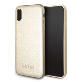 Guess GUHCPXIGLGO iPhone X/ Xs gold/złoty hard case Iridescent