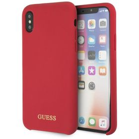 Guess GUHCPXLSGLRE iPhone X/Xs red/czerwony hard case Silicone