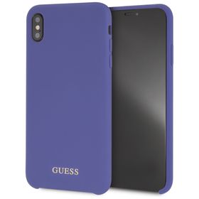 Guess GUHCI65LSGLUV iPhone Xs Max purple/fioletowy hard case Silicone