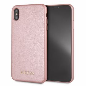 Guess GUHCI65IGLRG iPhone Xs Max rosegold/różowo-złoty hard case Iridescent