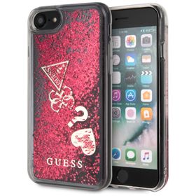Guess GUHCI8GLHFLRA iPhone 7/8/SE 2020/ SE 2022 raspberr yhard case Glitter Hearts