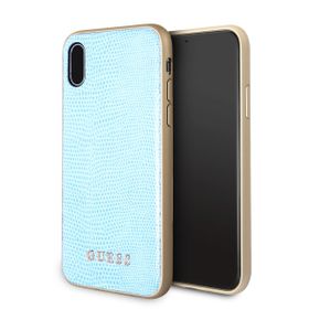 Guess GUHCPXPYLBL iPhone X/XS blue/niebieski Python