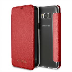 Guess GUFLBKS8LIGLTRE S8 Plus G955red/czerwony book Iridescent