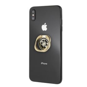 Guess Ring stand GURSEQGBK złoto-czarny/gold & black 4G