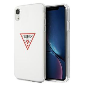 Guess GUHCI61PCUCTLWH iPhone Xrbiały/white hardcase Triangle Collection