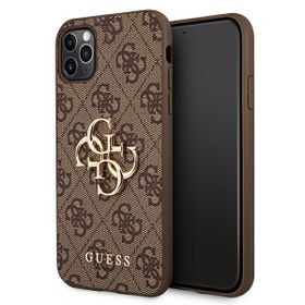 Guess GUHCN584GMGBR iPhone 11 Probrązowy/brown hardcase 4G Big Metal Logo