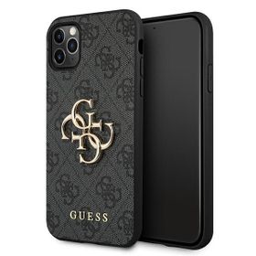 Guess GUHCN654GMGGR iPhone 11 Pro Maxszary/grey hardcase 4G Big Metal Logo