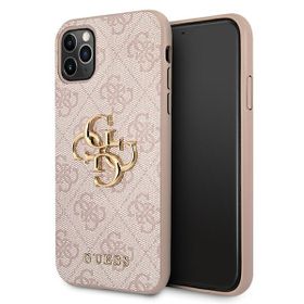 Guess GUHCN654GMGPI iPhone 11 Pro Maxróżowy/pink hardcase 4G Big Metal Logo