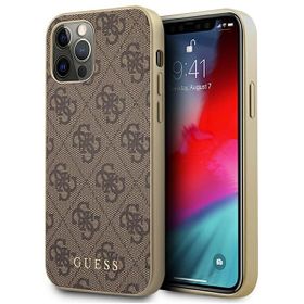 Guess GUHCP12MG4GB iPhone 12/12 Pro6,1" brązowy/brown hard case 4G Collection