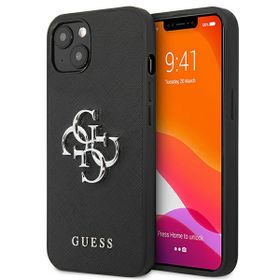 Guess GUHCP13SSA4GSBK iPhone 13 mini5,4" czarny/black hardcase Saffiano 4G Metal Logo