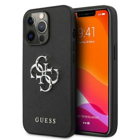 Guess GUHCP13XSA4GSBK iPhone 13 Pro Max 6,7" czarny/black hardcase Saffiano 4G Metal Logo
