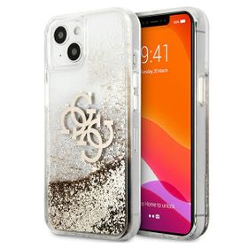 Guess GUHCP13MLG4GGO iPhone 13 / 14 / 156.1" złoty/gold hardcase 4G Big Liquid Glitter