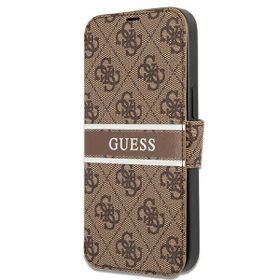 Guess GUBKP13M4GDBR iPhone 13 / 14 / 156.1" brązowy/brown book 4G Stripe