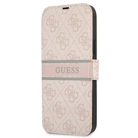 Guess GUBKP13S4GDPI iPhone 13 mini 5,4"różowy/pink book 4G Stripe