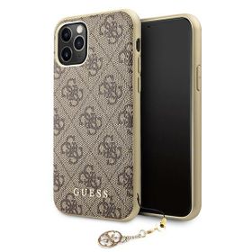 Guess GUHCN65GF4GBR iPhone 11 Pro Max6,5" brązowy/brown hard case 4G Charms Collection