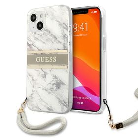 Guess GUHCP13MKMABGR iPhone 13 / 14 / 156.1" szary/grey hardcase Marble Strap Collection