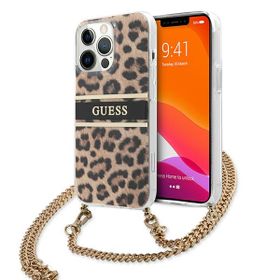 Guess GUHCP13LKBCLE iPhone 13 Pro / 136,1" Leopard hardcase Gold Strap