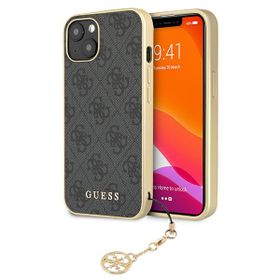 Guess GUHCP13SGF4GGR iPhone 13 mini 5,4"szary/grey hardcase 4G Charms Collection
